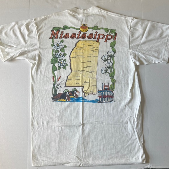 Vintage single stitch 1980’s Walmart t shirt Mississippi NWT graphic print - Picture 2 of 12